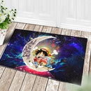 Chibi Luffy And Chopper One Piece Anime Love You To The Moon Galaxy Doormat Home Decor Nearkii