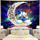 Couple Cute Duck Couple Love You To The Moon Galaxy Tapestry Room Decor Nearkii