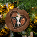 Cow Heart Flower Farm Mica Ornament Perfect Gift For Holiday Nearkii