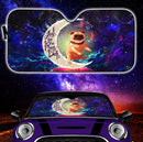 Cute Bull Dog Love You To The Moon Galaxy Car Auto Sunshades Nearkii