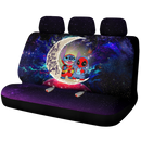 Cute Deadpool And Stitch Love You To The Moon Galaxy Car Back Seat Covers Decor Protectors Nearkii