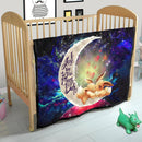 Cute Eevee Pokemon Couple Love You To The Moon Galaxy Quilt Blanket Nearkii
