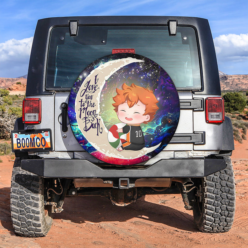 Cute Hinata Haikyuu Love You To The Moon Galaxy Spare Tire Covers Gift For Campers Nearkii