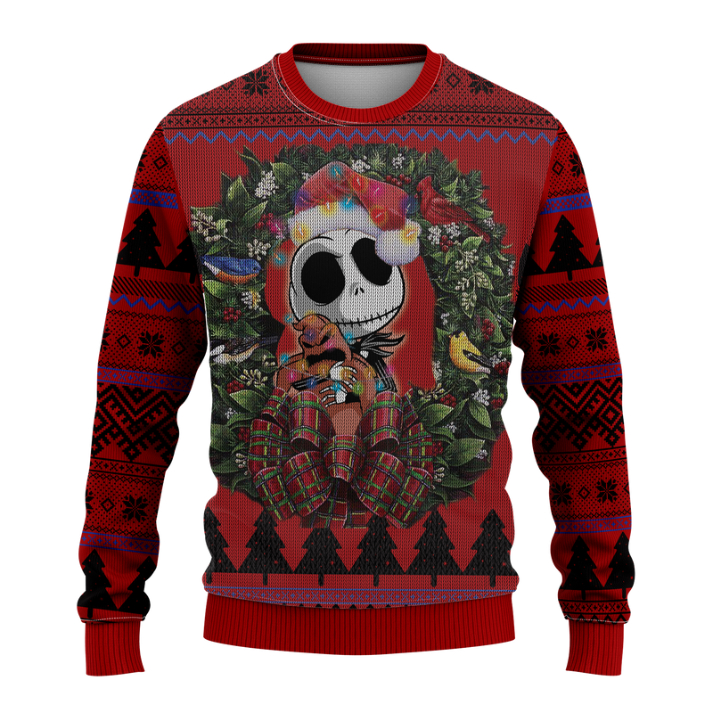 Cute Jack Nightmare Before Christmas Mc Ugly Christmas Sweater Thanksgiving Gift Nearkii