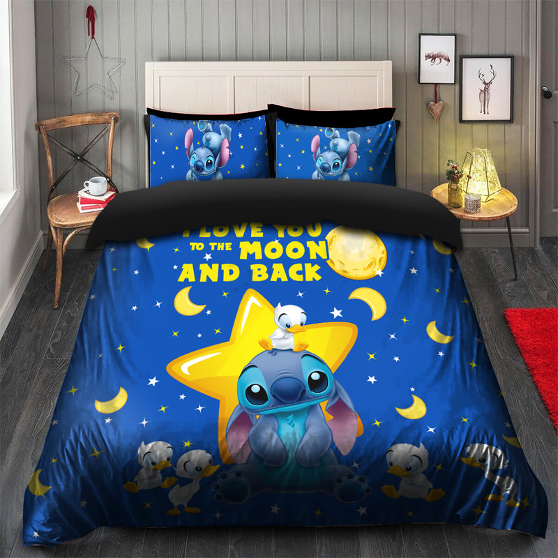 Cute Stitch And Dutch Bedding Set Duvet Cover And 2 Pillowcases Nearkii