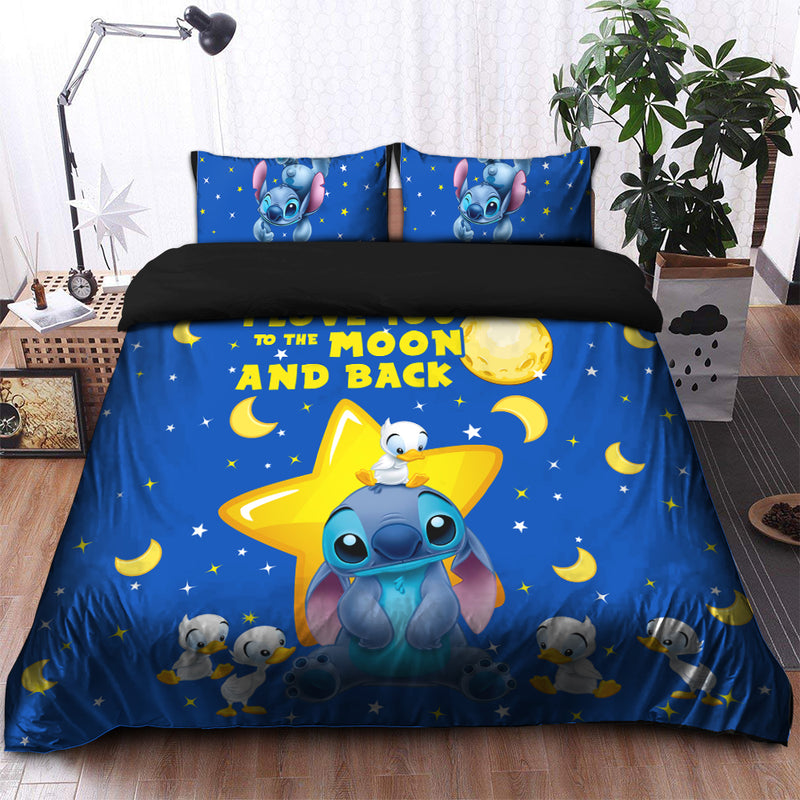 Cute Stitch And Dutch Bedding Set Duvet Cover And 2 Pillowcases Nearkii