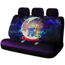 Cute Stitch Frog Icecream Love You To The Moon Galaxy Car Back Seat Covers Decor Protectors Nearkii