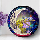 Cute Thanos Love You To The Moon Galaxy Wood Wall Clock Nearkii
