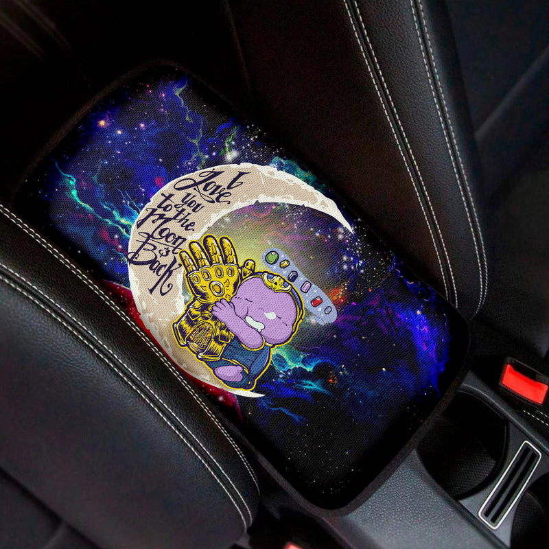 Cute Thanos Love To Moon Back Galaxy Premium Custom Armrest Center Console Cover Car Accessories Nearkii