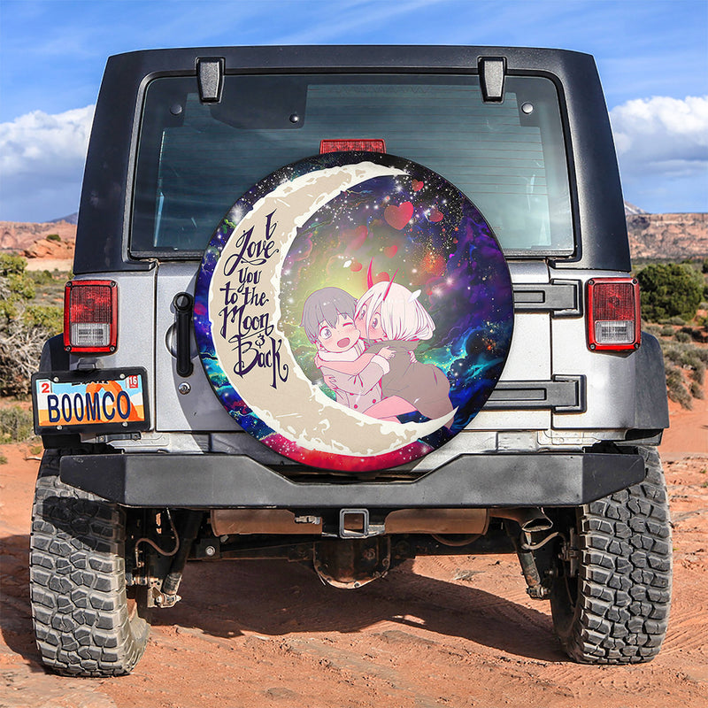 Darling In The Franxx Hiro And Zero Two Love You To The Moon Galaxy Spare Tire Covers Gift For Campers Nearkii