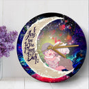 Darling In The Franxx Hiro And Zero Two Love You To The Moon Galaxy Wood Wall Clock Nearkii