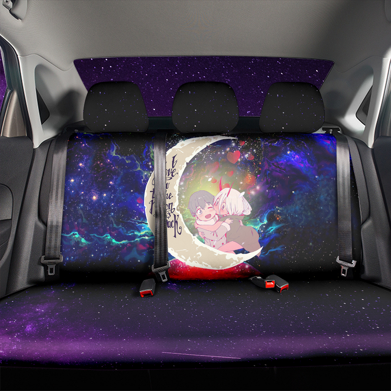 Darling In The Franxx Hiro And Zero Two Love You To The Moon Galaxy Premium Custom Car Back Seat Covers Decor Protectors Nearkii