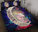Darling In The Franxx Hiro And Zero Two Love You To The Moon Galaxy Quilt Bed Sets Nearkii