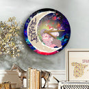 Darling In The Franxx Hiro And Zero Two Love You To The Moon Galaxy Wood Wall Clock Nearkii