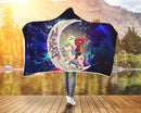 Deadpool Unicorn Love You To The Moon Galaxy Economy Hooded Blanket Nearkii