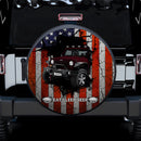 Deep Red Jeep American Flag Car Spare Tire Covers Gift For Campers Nearkii