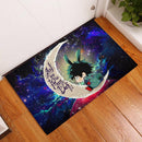 Deku My Hero Academia AnimeLove You To The Moon Galaxy Back Doormat Home Decor Nearkii