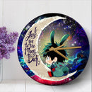 Deku My Hero Academia Anime Love You To The Moon Galaxy Wood Wall Clock Nearkii