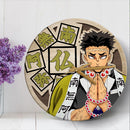 Demon Slayer Gyomei Anime Wood Wall Clock Nearkii