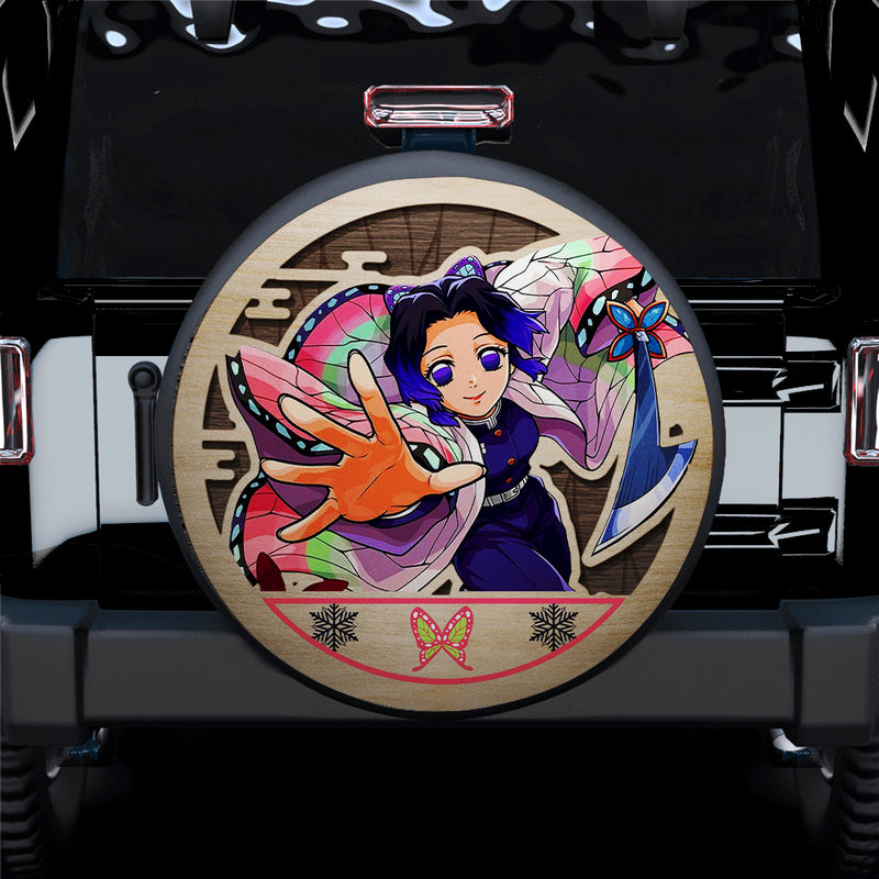 Demon Slayer Shinobu Kocho Car Spare Tire Covers Gift For Campers Nearkii