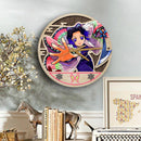 Demon Slayer Shinobu Anime Wood Wall Clock Nearkii
