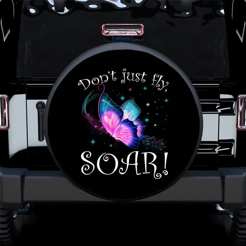 Don't just Fly SOAR (Butterfly) Spare Tire Covers Gift For Campers Nearkii