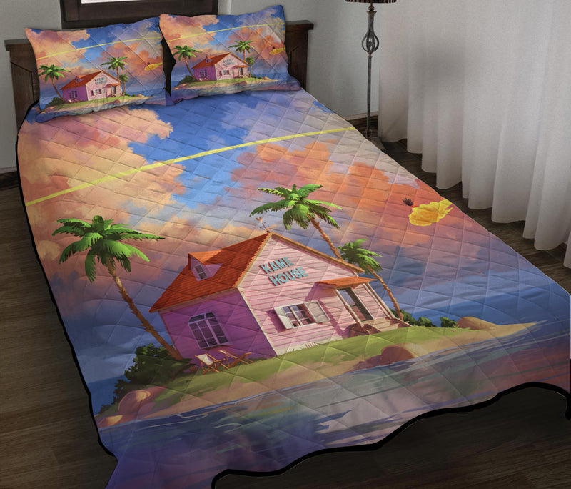 Dragon Ball Kame House Anime Quilt Bed Sets Nearkii