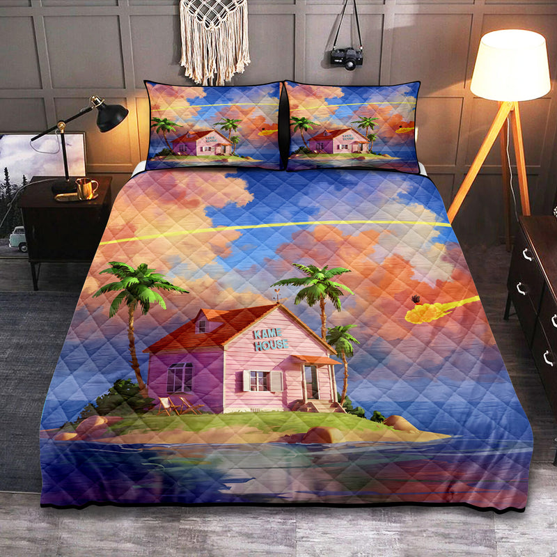 Dragon Ball Kame House Anime Quilt Bed Sets Nearkii