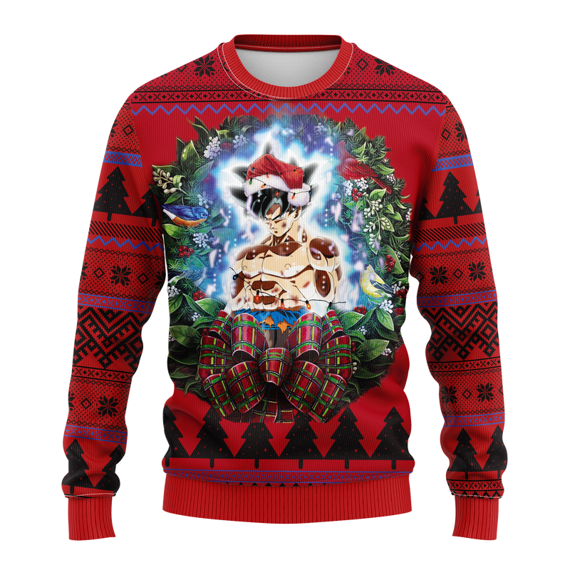 Dragon Ball Son Goku Ultra Instinct Noel Mc Ugly Christmas Sweater Thanksgiving Gift Nearkii