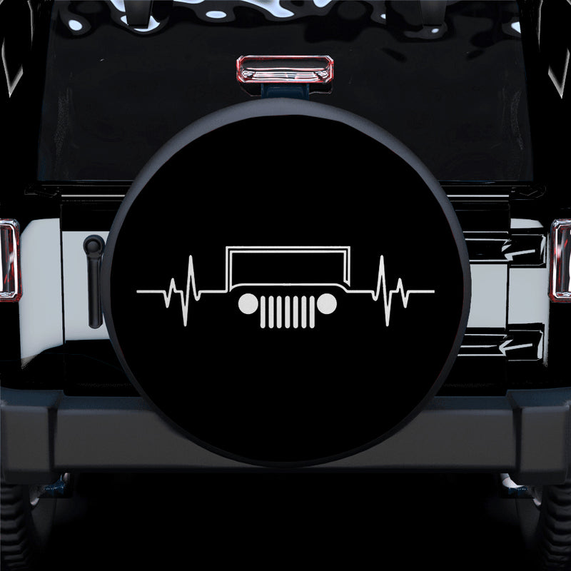Jeep Drive Heartbeat Car Spare Tire Covers Gift For Campers Nearkii