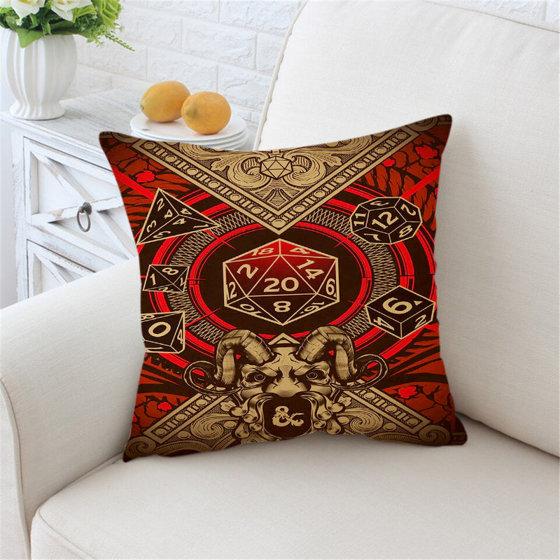 Dungeons and Dragons Pillowcase Room Decor Nearkii
