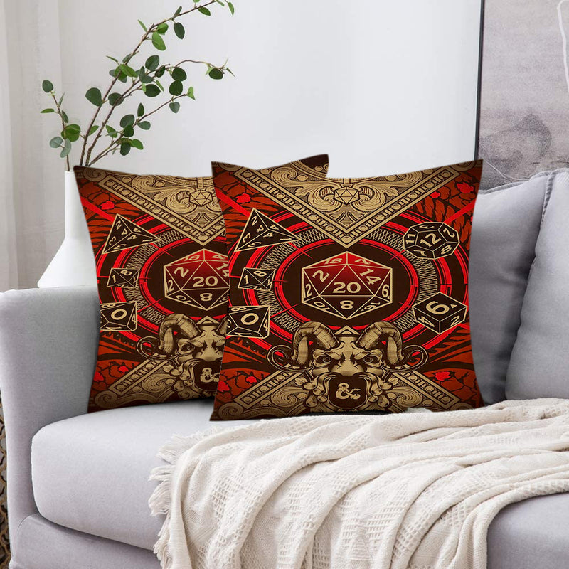 Dungeons and Dragons Pillowcase Room Decor Nearkii