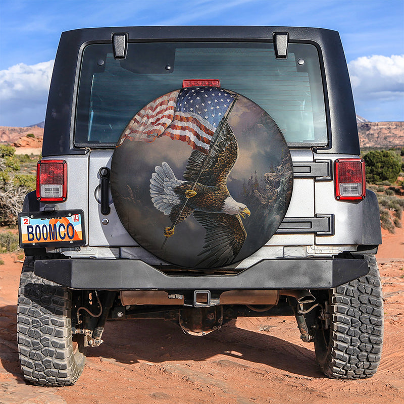 Eagle Decor Jeep Car Spare Tire Cover Gift For Campers Nearkii