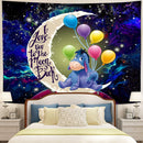 Eeyore Moon And Back Galaxy Tapestry Room Decor Nearkii