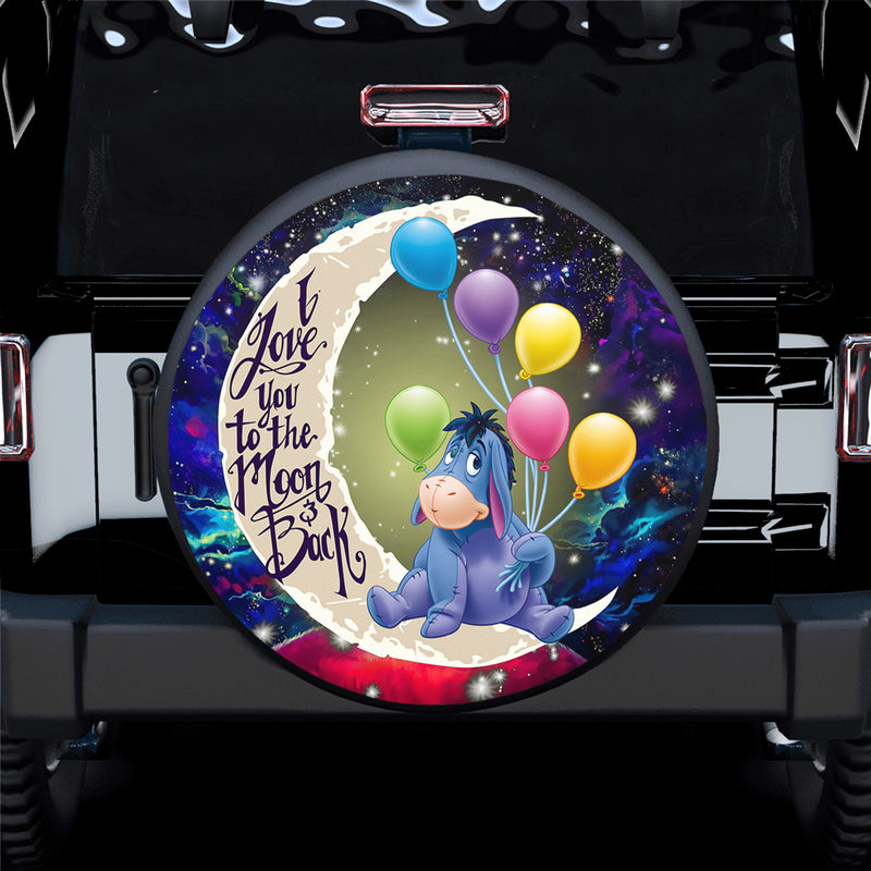 Eeyore Winnie The Pooh Love You To The Moon Galaxy Spare Tire Covers Gift For Campers Nearkii