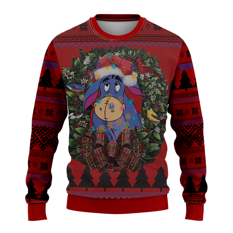 Eeyore Winnie The Pooh Mc Ugly Christmas Sweater Thanksgiving Gift Nearkii