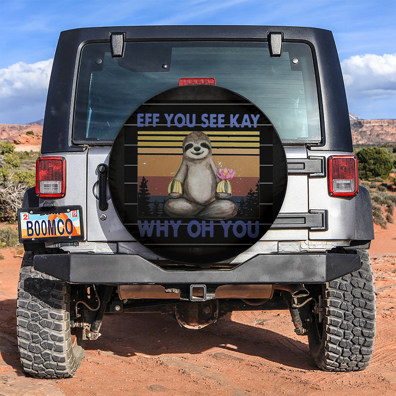 Eff You See Kay Jeep Car Spare Tire Cover Gift For Campers Nearkii