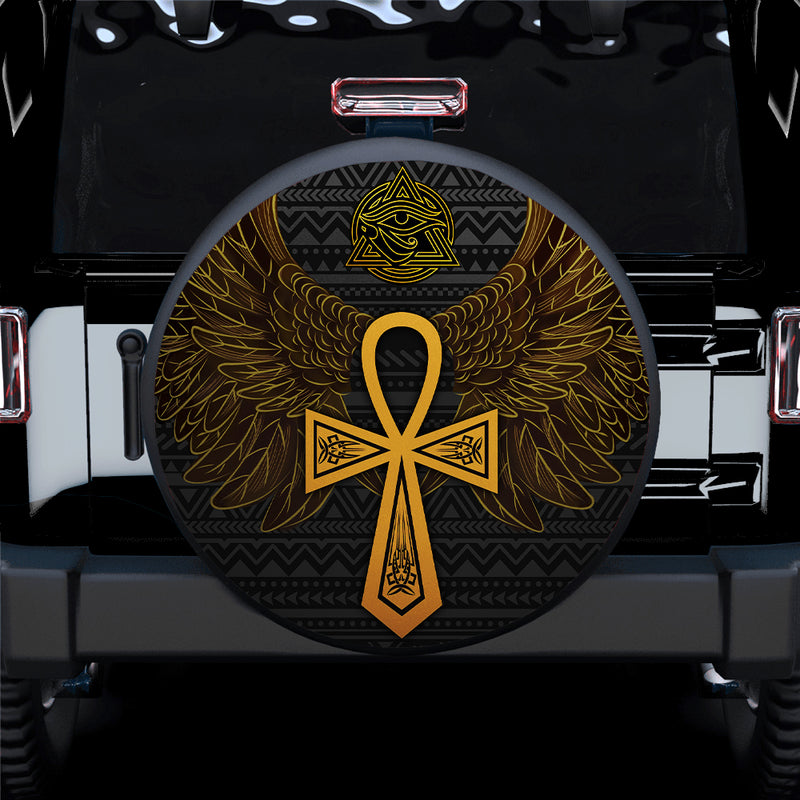 Egypt Cross Style Car Spare Tire Covers Gift For Campers Nearkii
