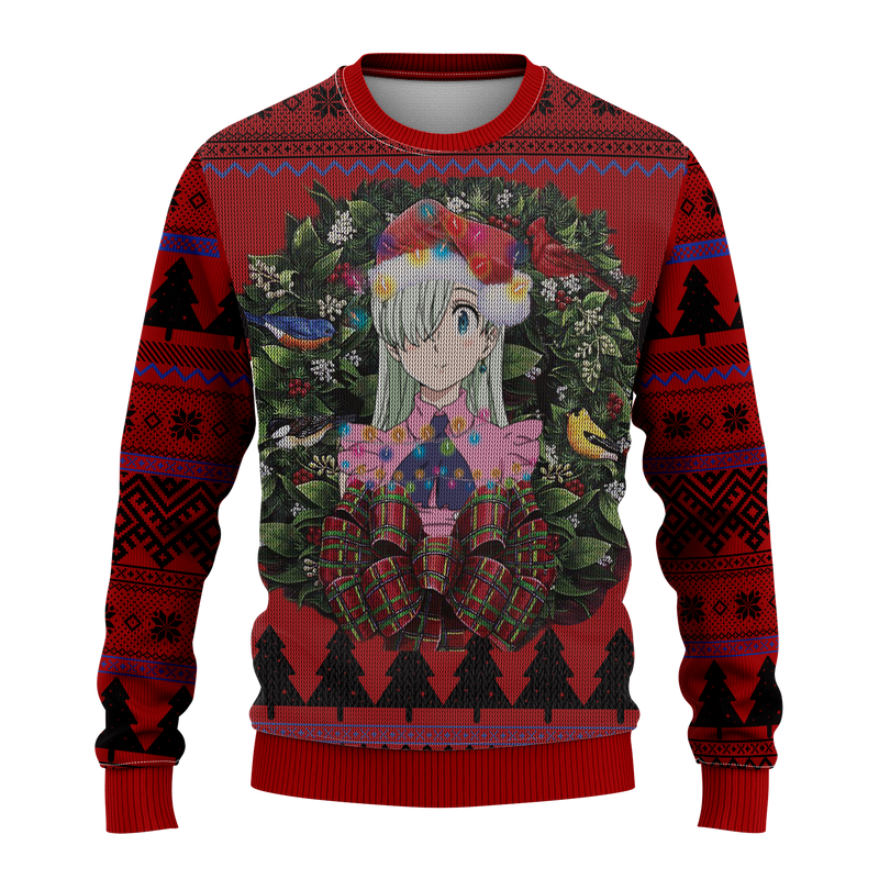 Elizabeth Nanatsu No Taizai Mc Ugly Christmas Sweater Thanksgiving Gift Nearkii