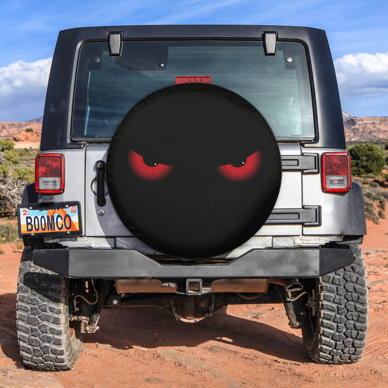 Evil Angry Red Eyes Funny Spare Tire Covers Gift For Campers Nearkii