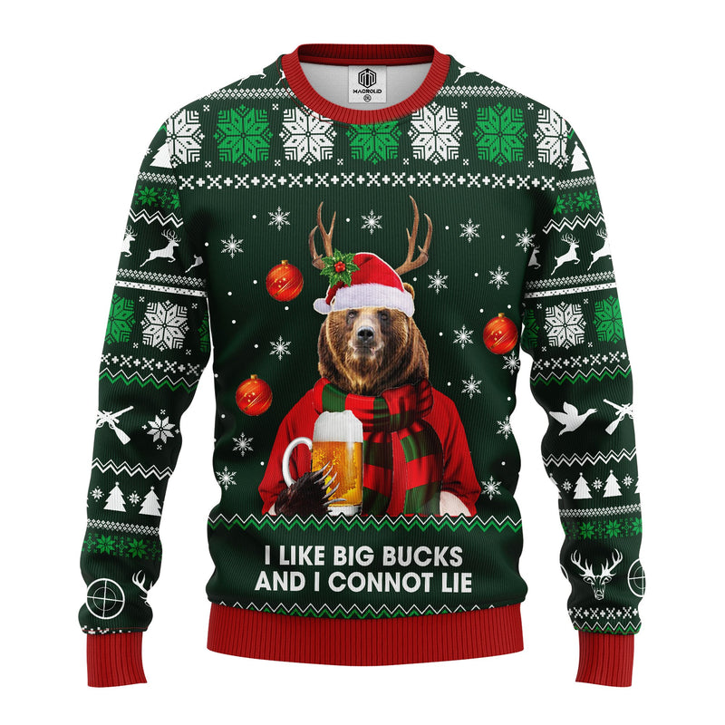 Beer Bear Ugly Christmas Sweater Amazing Gift Idea Thanksgiving Gift Nearkii