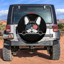 French Bulldog US Flag Glasses Jeep Car Spare Tire Covers Gift For Campers Nearkii