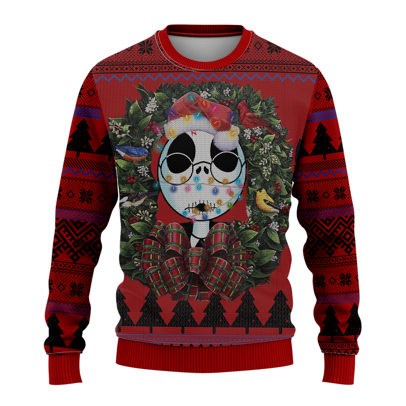 Funny Jack Nightmare Before Christmas Mc Ugly Christmas Sweater Thanksgiving Gift Nearkii