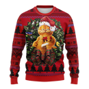 Funny Garfield King Noel Mc Ugly Christmas Sweater Thanksgiving Gift Nearkii