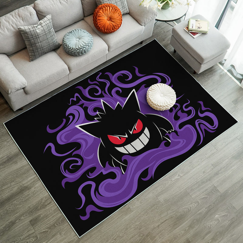 Gengar Pokemon Spoopy Carpet Rug Home Room Decor Nearkii