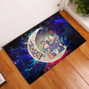 Ghibli Character Love You To The Moon Galaxy Back Doormat Home Decor Nearkii