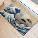 Ghibli Studio Totoro The Great Wave Japan Doormat Home Decor