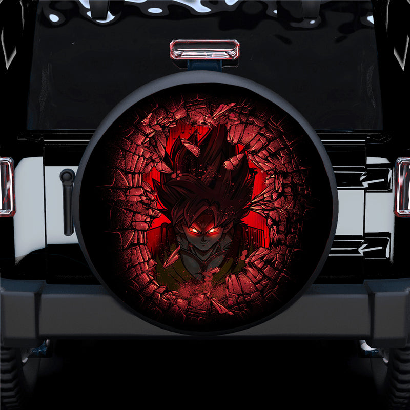 Goku Dragon Ball Break Wall Car Spare Tire Covers Gift For Campers Nearkii