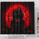 Goku Saiyan Evil Moonlight Shower Curtain Nearkii
