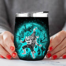 Goku Vegeta Moonlight Love You To Moon And Back Premium Wine Tumbler Nearkii